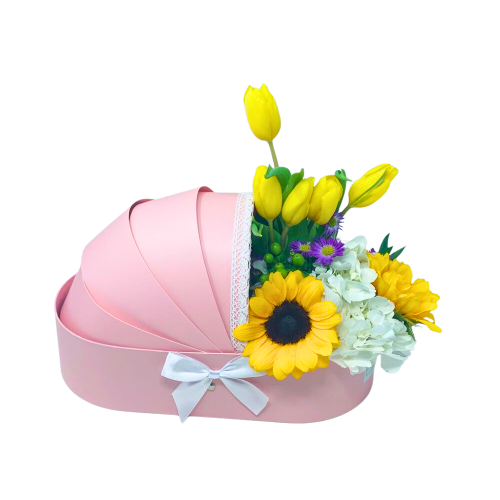 UNIKPACKAGING - Wholesale Gift Box - Baby Cradle Gift Box for Flower Arrangements0
