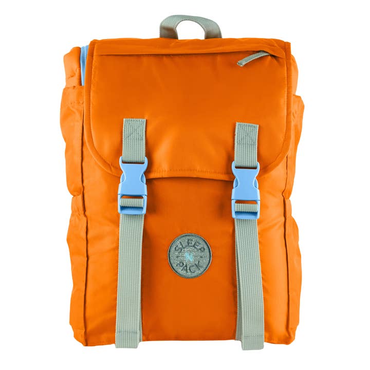 Mimish - Wholesale Sleeping Bag - Kids - Sleep-N-Pack: Packable Sleeping Bag, Little Kid 3-6 yrs - Tangelo/Glow-In-The-Dark Dinosaurs3