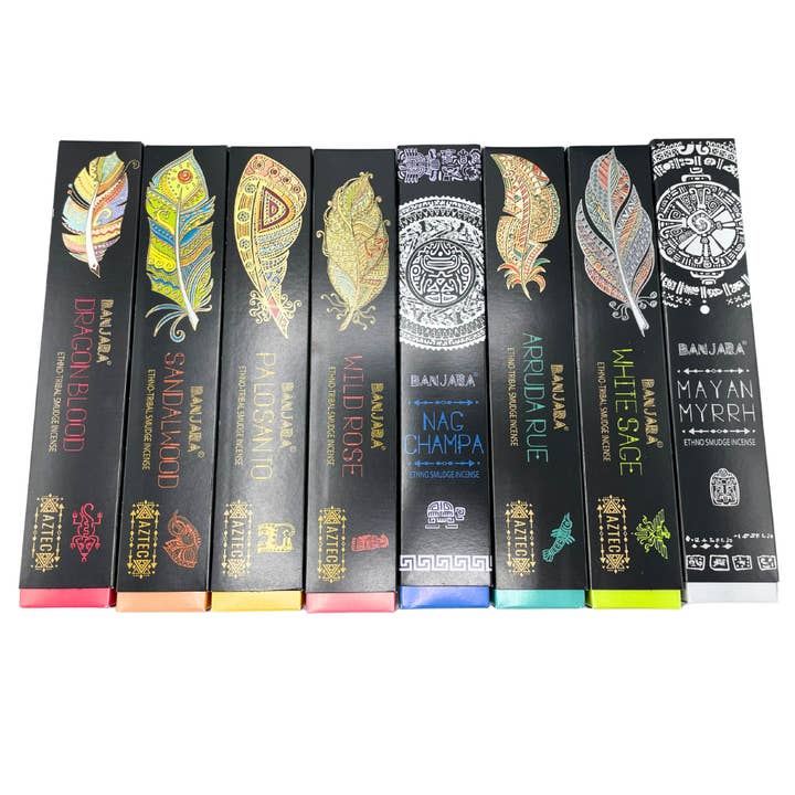 Ancient Wisdom - Wholesale Incense - Banjara Tribal Smudge Incense - ( 6 packs of 8 fragrances )
