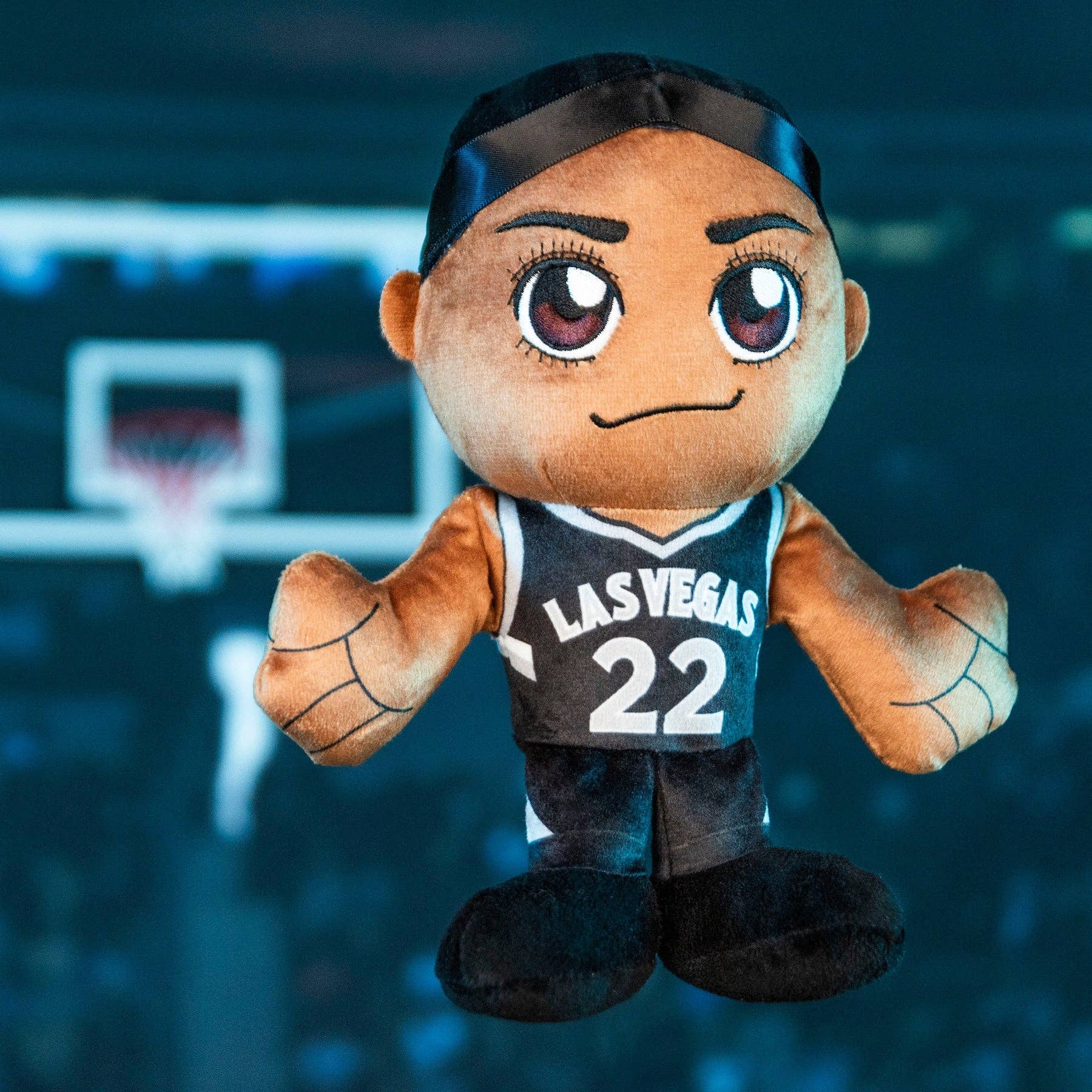 Uncanny Brands - Wholesale Stuffed/Plush Toy - Kids & Baby - Bleacher Creatures Las Vegas Aces A'ja Wilson 8" Kuricha Plush3