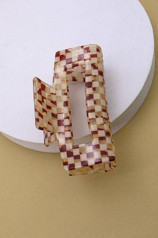 JOSSLYN by wall to wall - Wholesale Hair Clip - Women's - RECTANGLE CELLULOSE HAIR CLAW CLIP | 40H6154