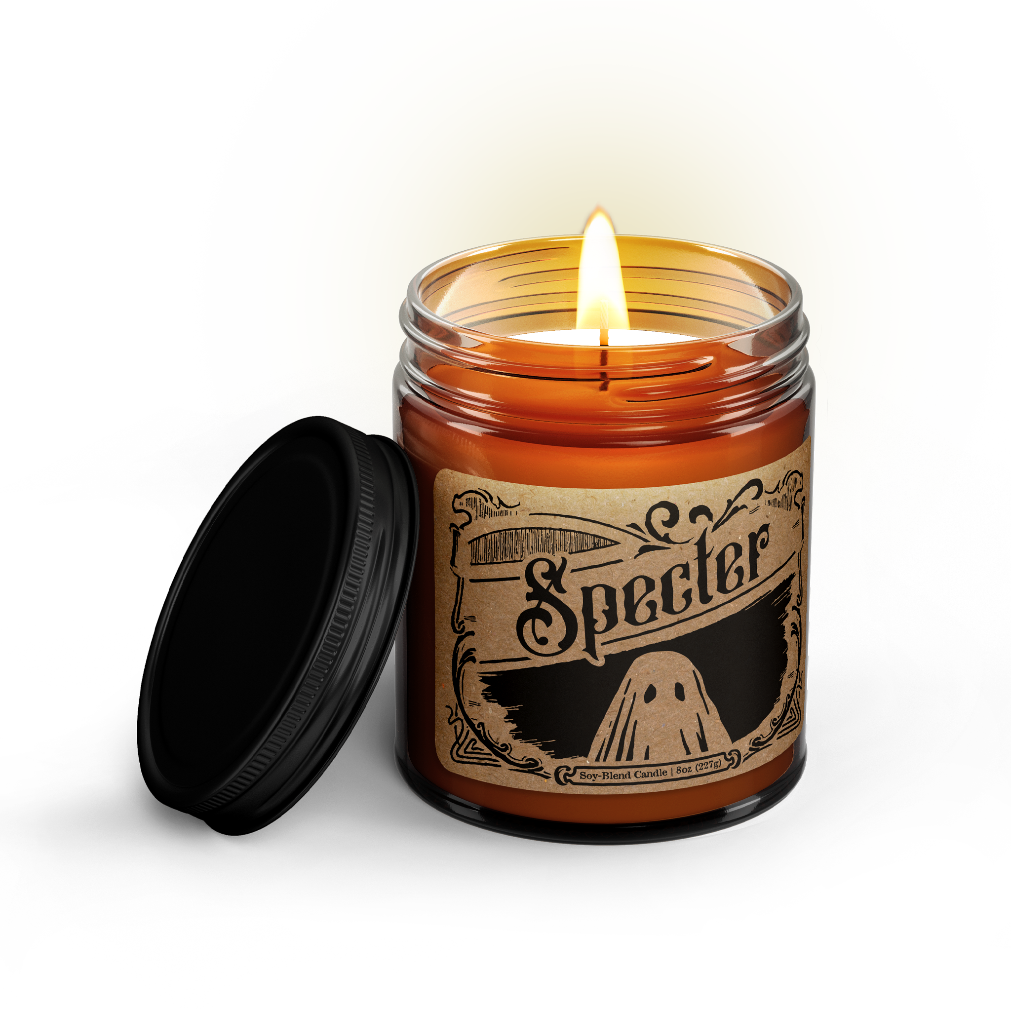 Ludlow Luna - Wholesale Jar/Filled Candle - SPECTER Soy Candle [Santal+Mint+Palo Santo] 1