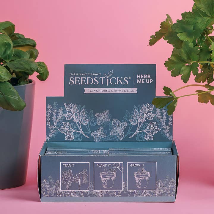 Seedsticks® – wholesale Plant seeds – Herb me up - Display Boxes6