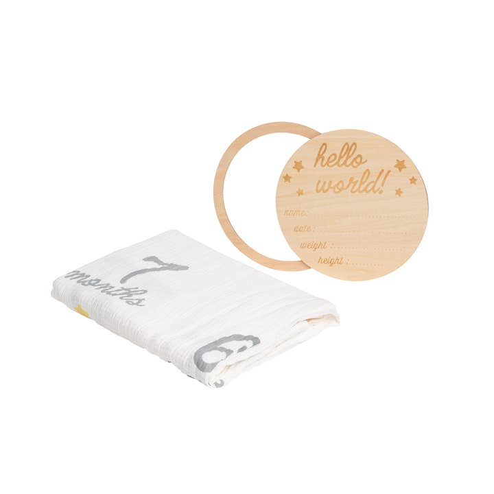 Pearhead - Wholesale Milestone Blanket - Kids & Baby - Hello World Milestone Blanket & Prop4