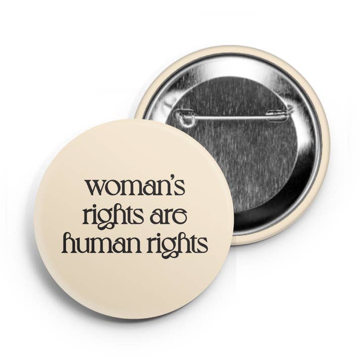 SoarBlue - Wholesale Lapel Pin/Button - Women's Rights Are Human Rights Tin-Plated Steel Lapel Pin0