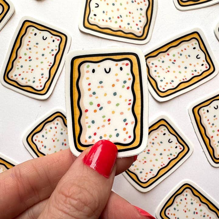 Blueberry Toaster Pastry Mini Sticker for wholesale by Shop Emily M