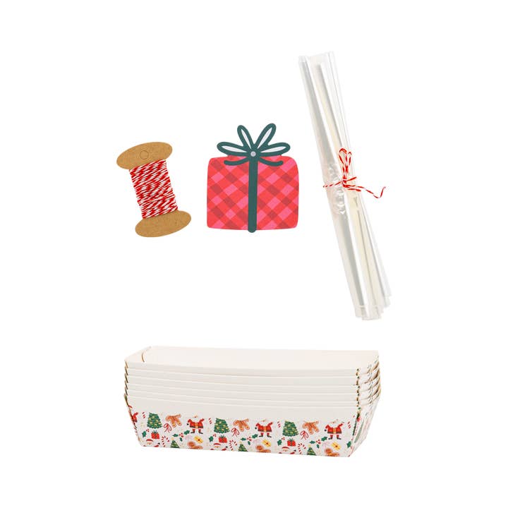 My Mind’s Eye - Wholesale Baking Dish - PLLP100 - Foil Christmas Icons Loaf Pan Set