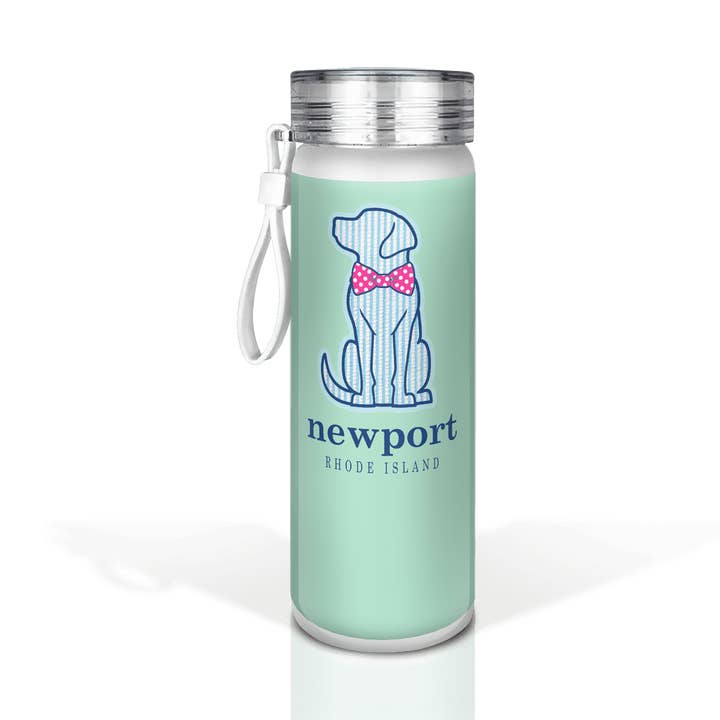 Customizable Frosted Glass 20oz Bottle: Seersucker Dog on I for wholesale by Matrix