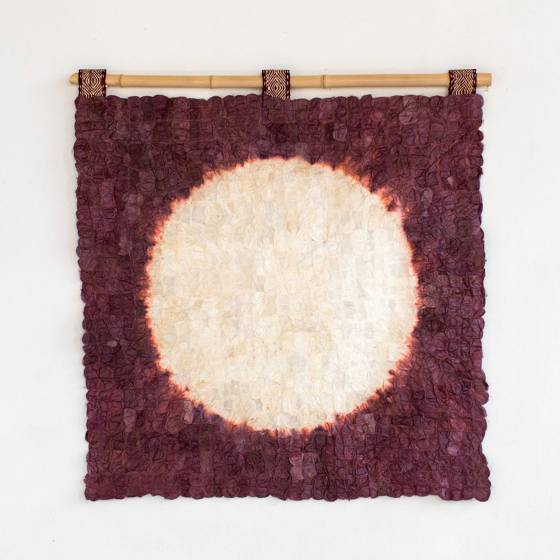 Tanana Madagascar - Wholesale Tapestry/Textile - Madagascar Silk Blood Moon Wall Hanging