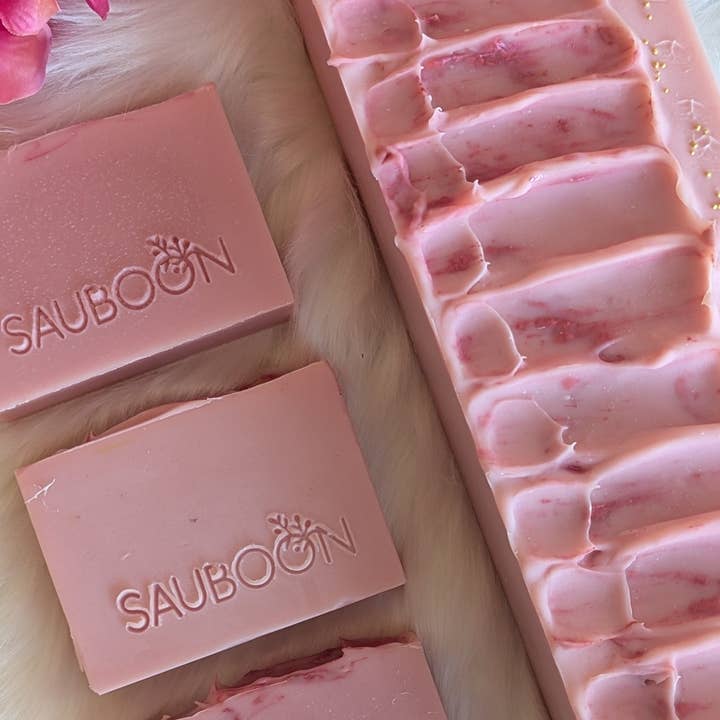 SAUBOON Handcrafted Soaps - Wholesale Bar Soap - PINK SEASIDE2
