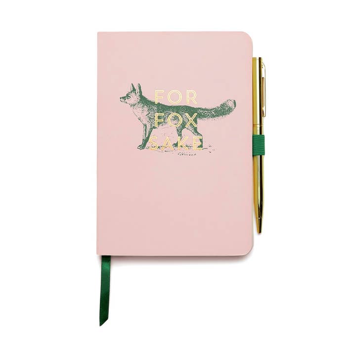 Designworks Ink Vintage Sass Notebook + Pen - For Fox Sake for wholesale by Designworks Collective