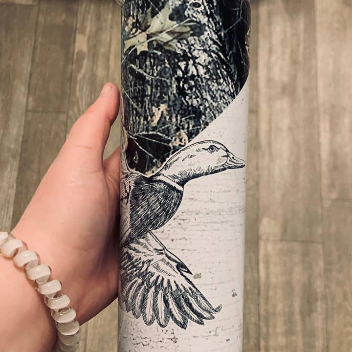 Camo Duck Tumbler for wholesale by Desert Moons
