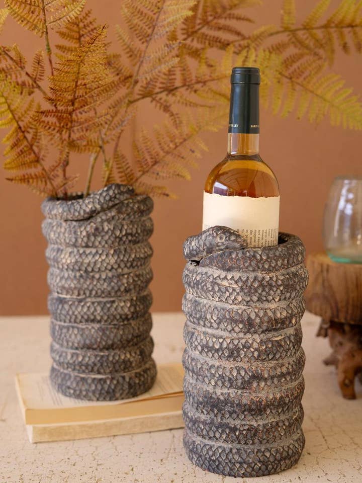 CLAY SNAKE WINE COOLER for wholesale by Kalalou