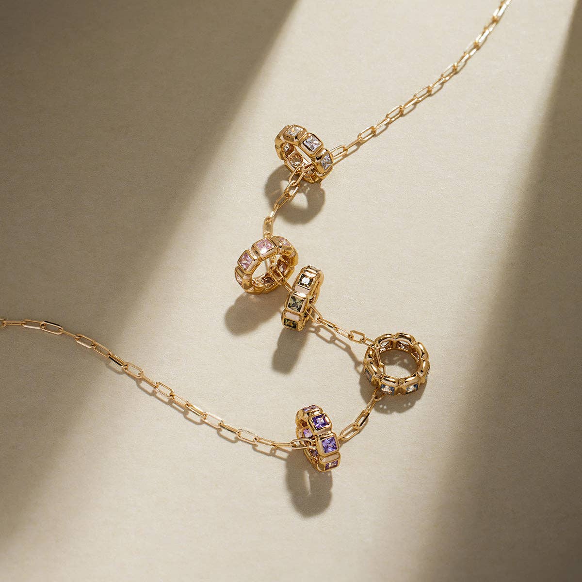 Gold Vermeil June Birthstone Spacer Charm for wholesale on Faire2