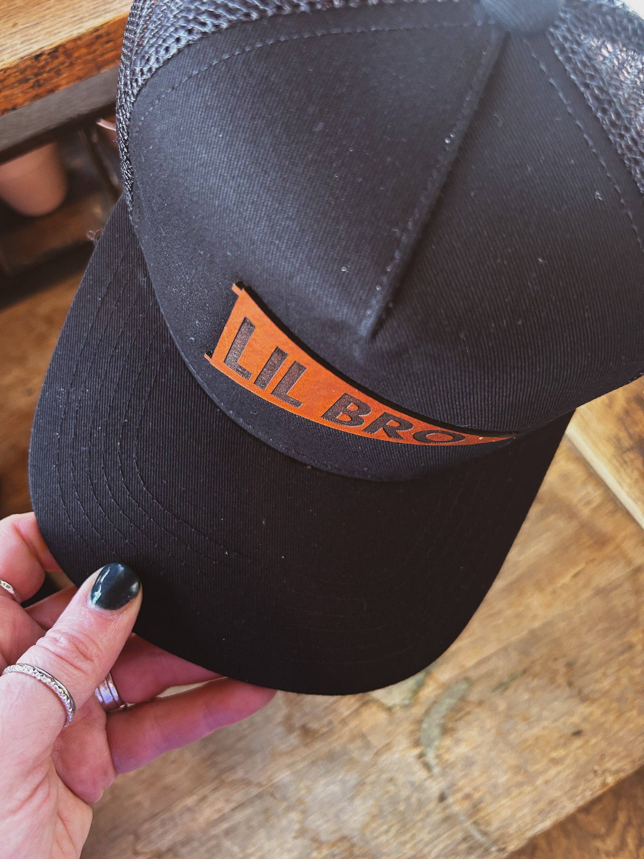 Left Grain - Wholesale Kids Hat - Kids - Big Bro and Lil Bro Pennant Leather Patch Kids Hat7