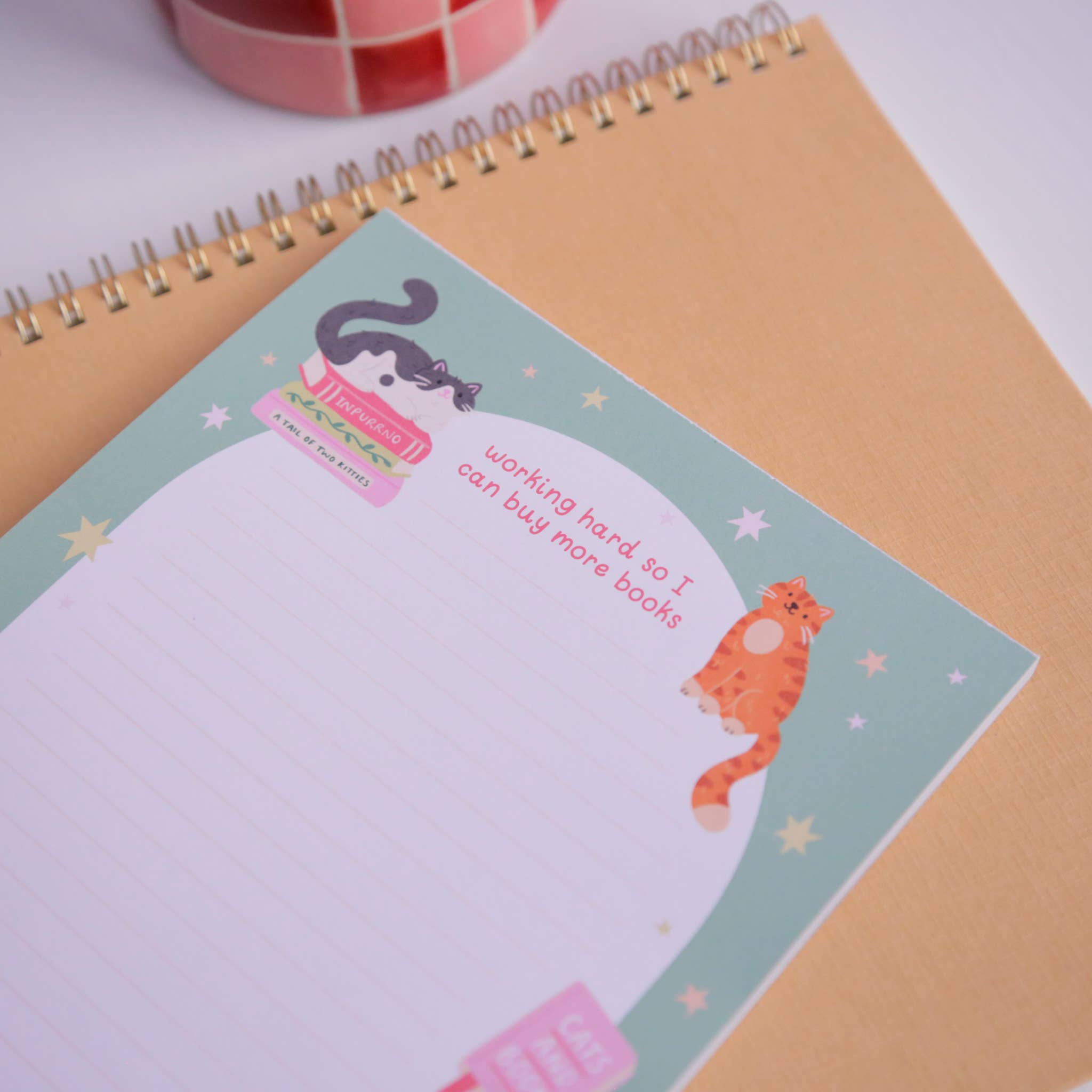 Hopscotch Paper Co. - Wholesale Notepad - Cat Books Notepad – Literature Stationery Gifts1