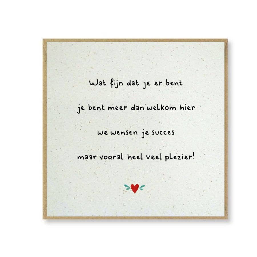 Vrolijke Dag – wholesale Vykort – Kort 'välkommen'1