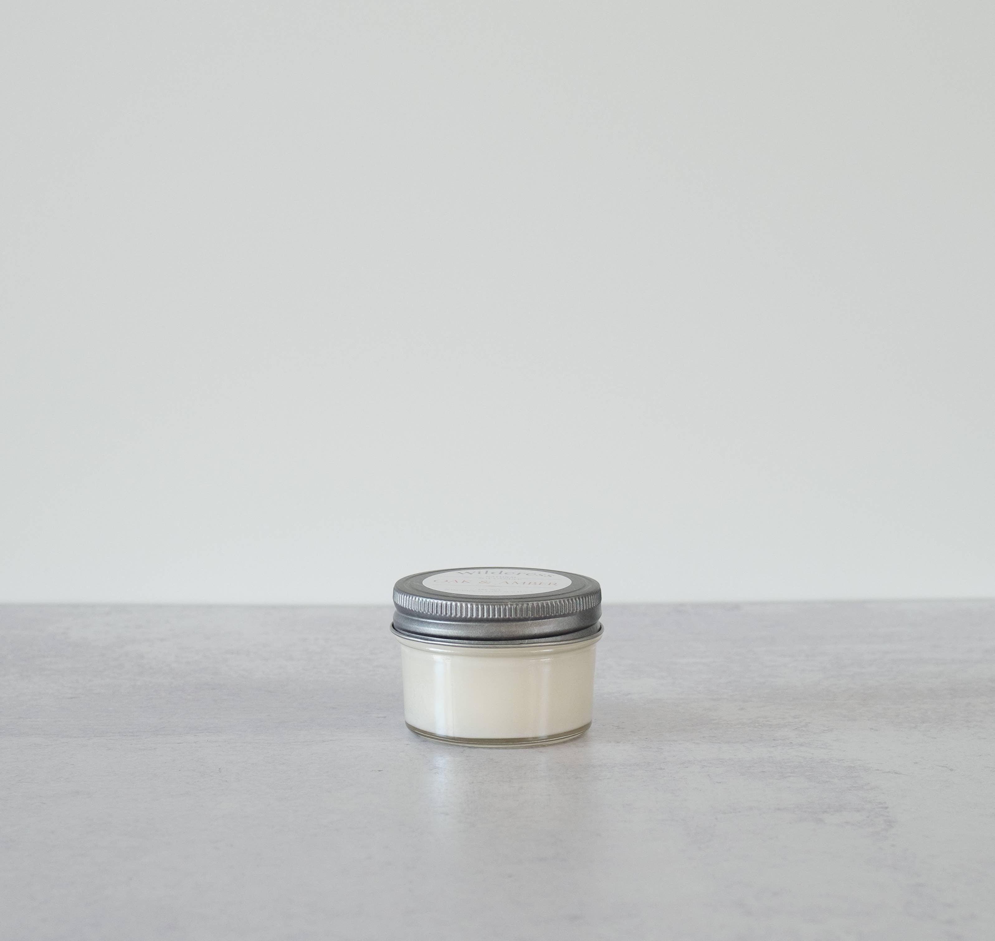 Wilderess - Wholesale Jar/Filled Candle - Oak & Amber Soy Candle0