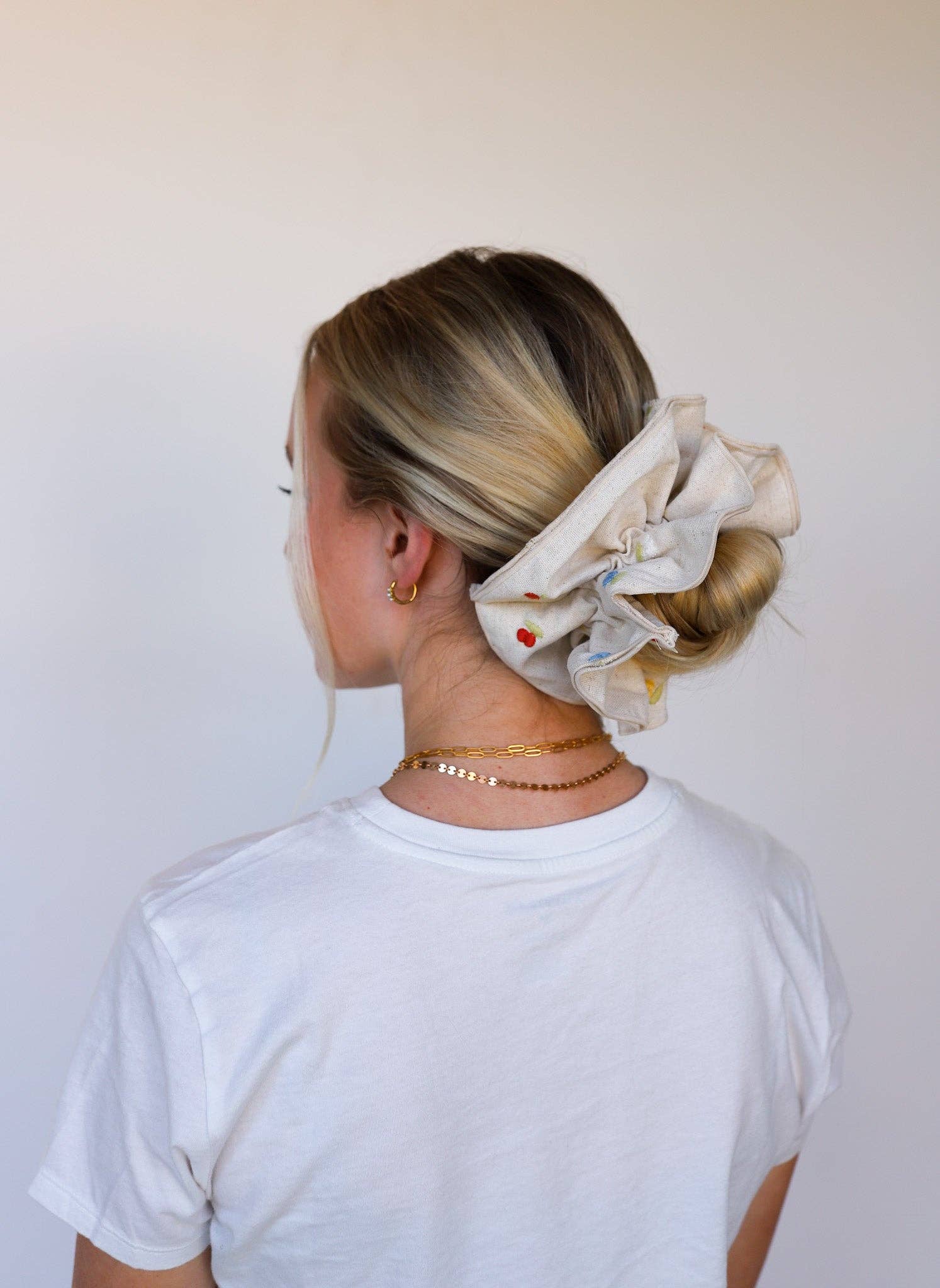 KAXI - Wholesale Scrunchie - Women's - CREAM FARMERS MARKET CORSET SCRUNCHIE19