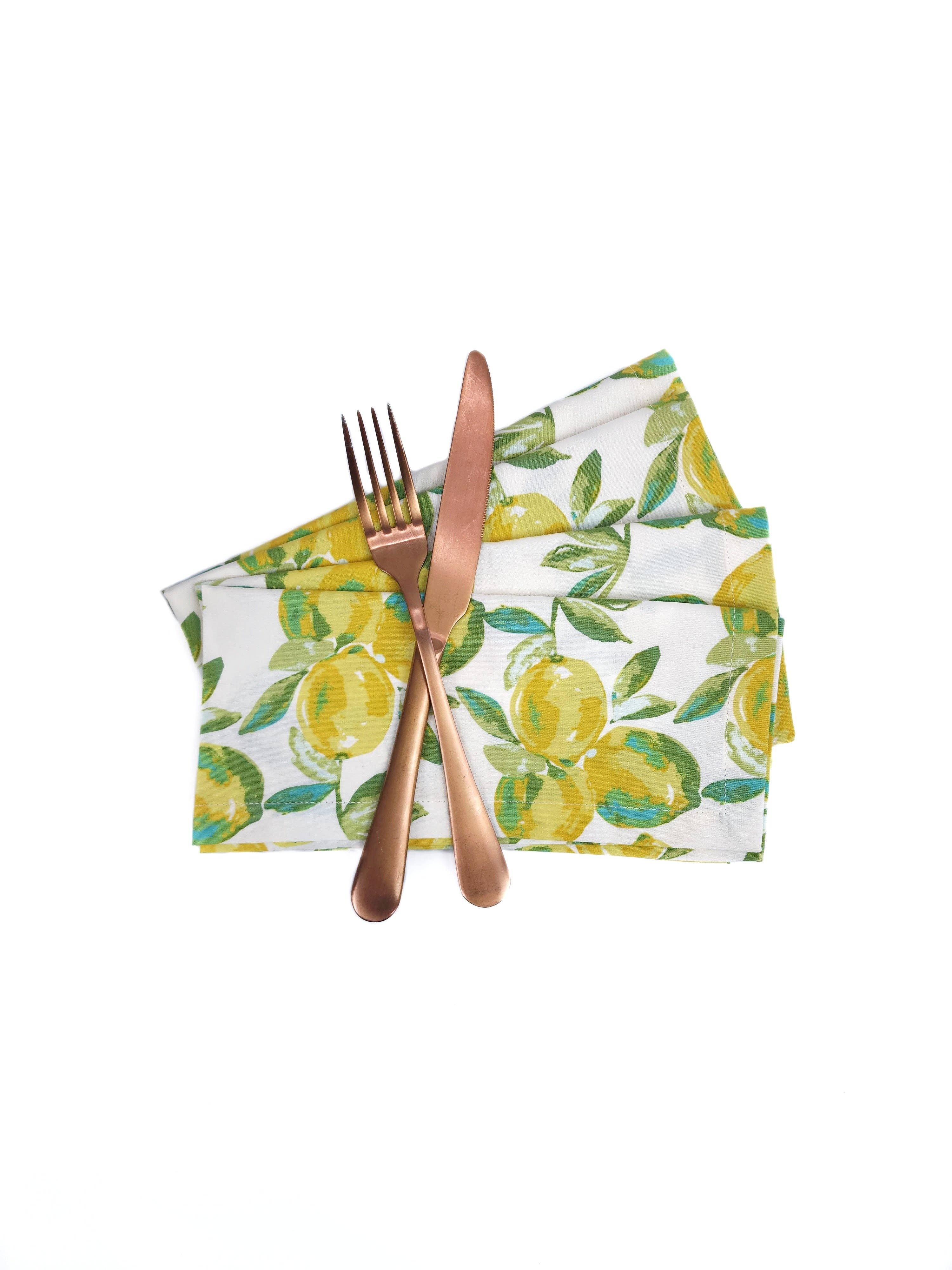 90 West Linen Co. - Wholesale Dinner & Cloth Napkin - Lemon Grove Cloth Napkins, Set of 413