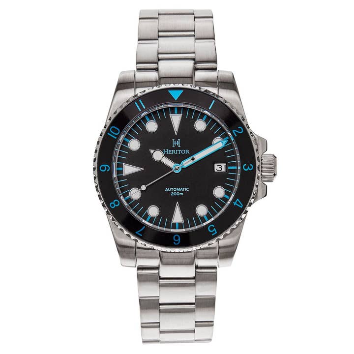 Heritor Automatic - Wholesale Wrist Watch - Men's - Heritor Automatic Luciano Bracelet Diver Watch with Date