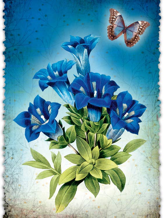 Romantiskt gratulationskort ”blommor” för wholesale av Gespänsterwald