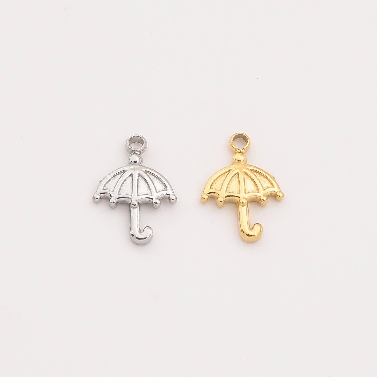 findings4uGem – wholesale Pendant/charm necklace – Gold Filled Stainless Steel Umbrella Charm Pendant, SCP0225