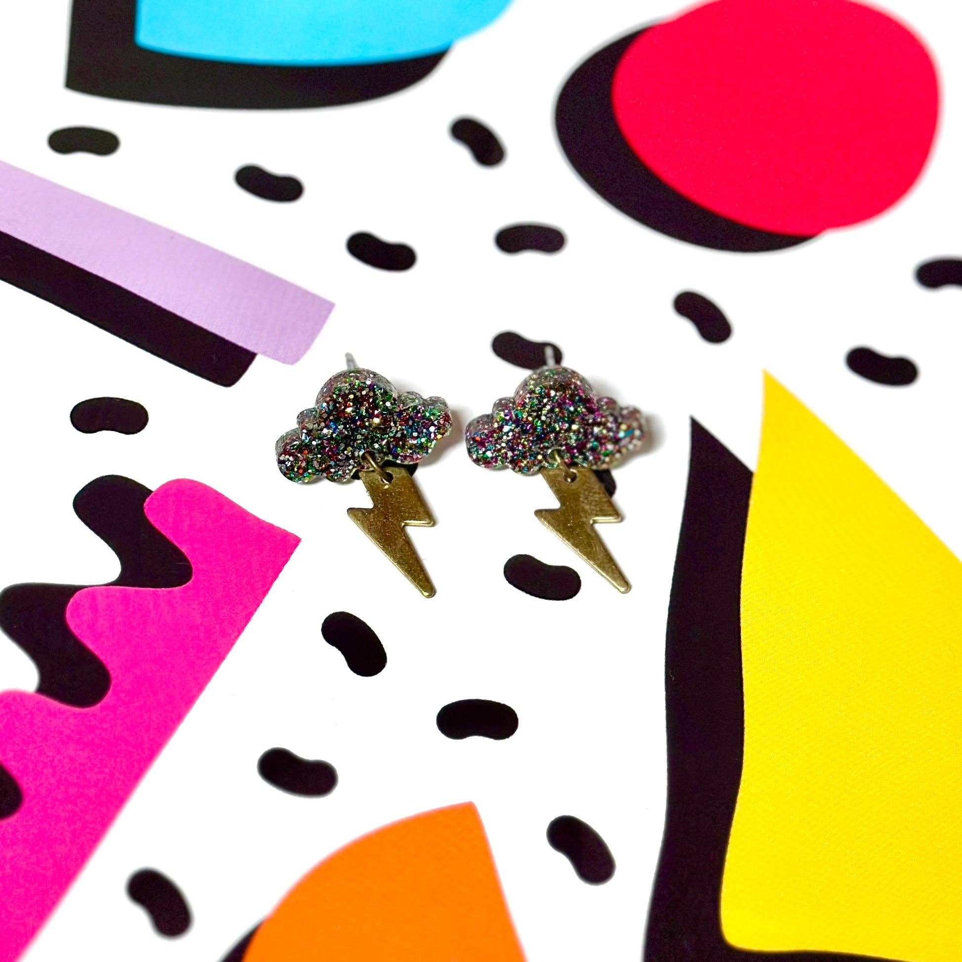 Silly Loaf - Wholesale Stud/Post Earrings - Storm Dangle Stud Earrings2