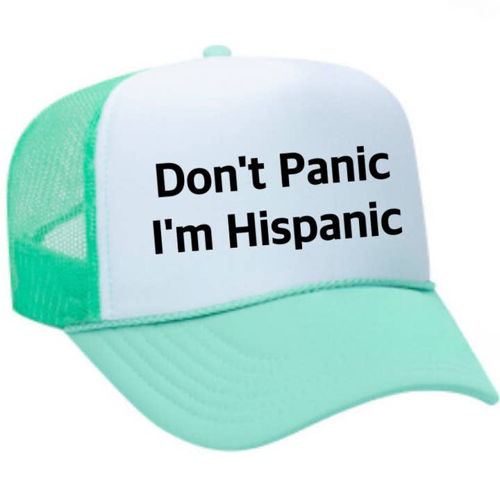 Inappropriate Trucker Hats – boné - Unissexo por atacado – Não entre em pânico, eu sou hispânico Chapéu Trucker