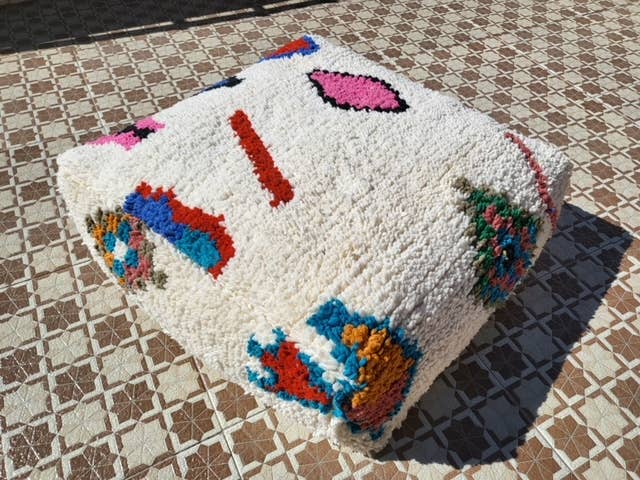 NOMAD BY LIV - Wholesale Pouf - Moroccan Beni Quarain Pouf0