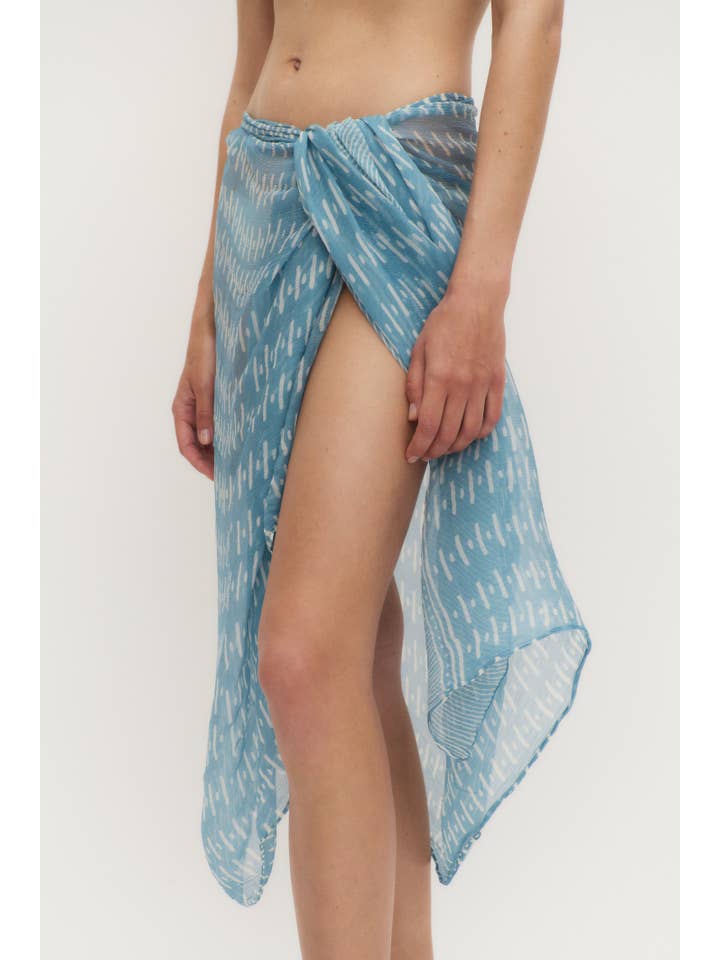 Cloe Cassandro – wholesale Swim cover-up – Women’s – THE SARONG - SKY BLUE1