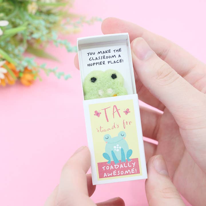 Toadally Awesome Teaching Assistant Gift In A Matchbox for wholesale by Marvling Bros Ltd