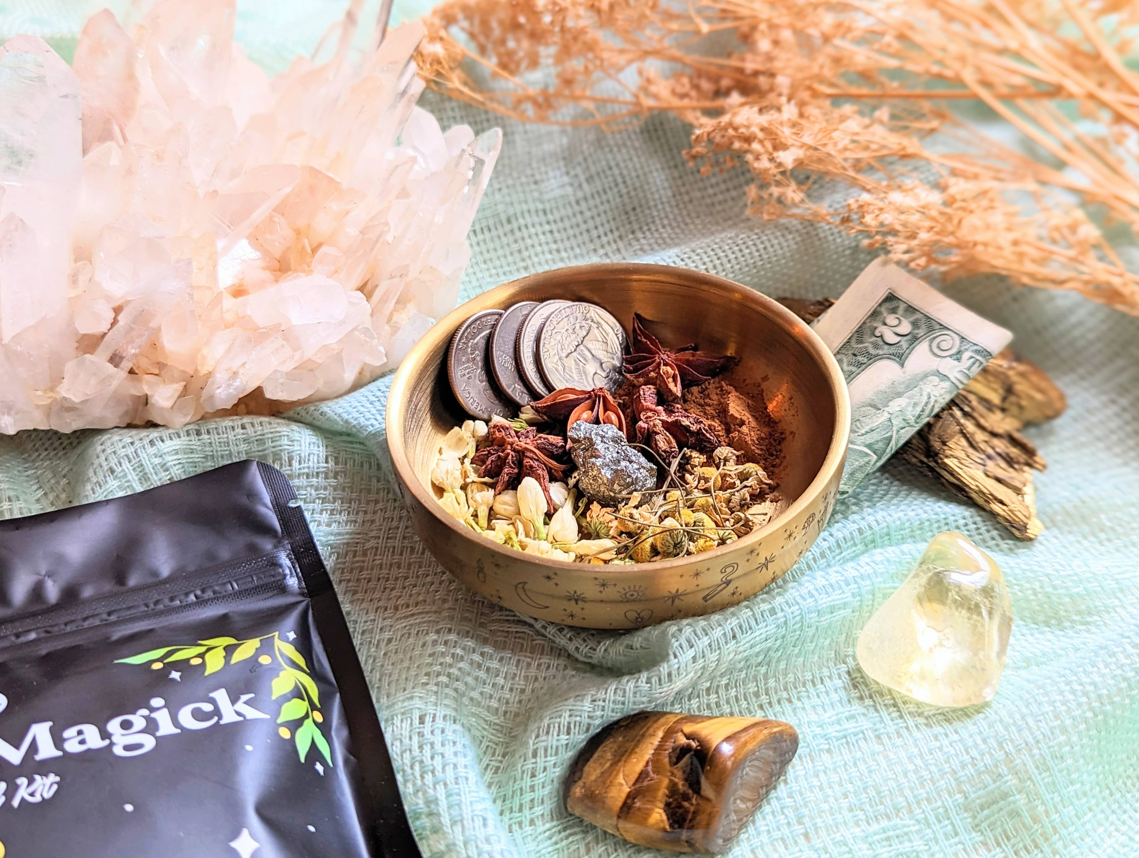 Goddess Provisions - Wholesale Meditation Supplies - Money Magick Ritual Kit - Abundance, Prosperity, Manifest3