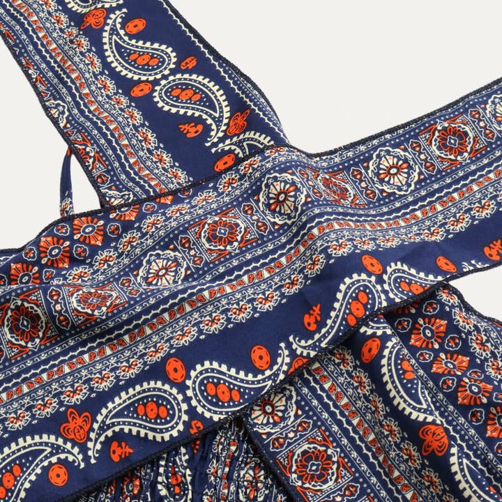 MULTI Bohemian Style Tie-Front Sleeveless Wide-Leg Jumpsuit for wholesale on Faire