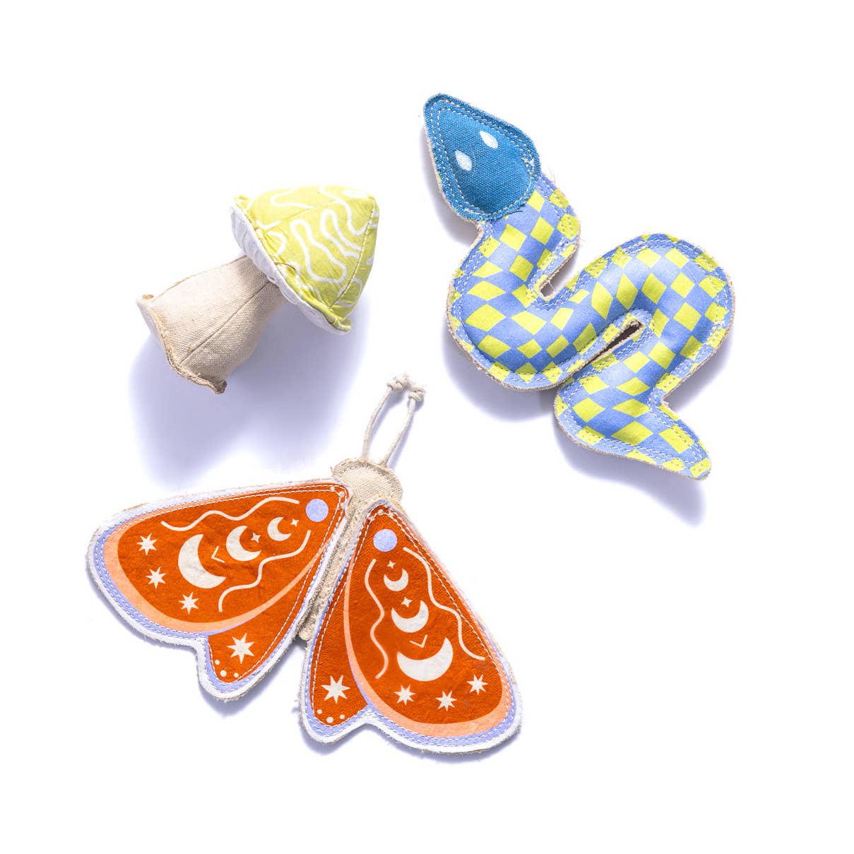 Awoo - Wholesale Pet Toy - Dog - Canvas Luna Moth Toy - Casepack - Last Chance3