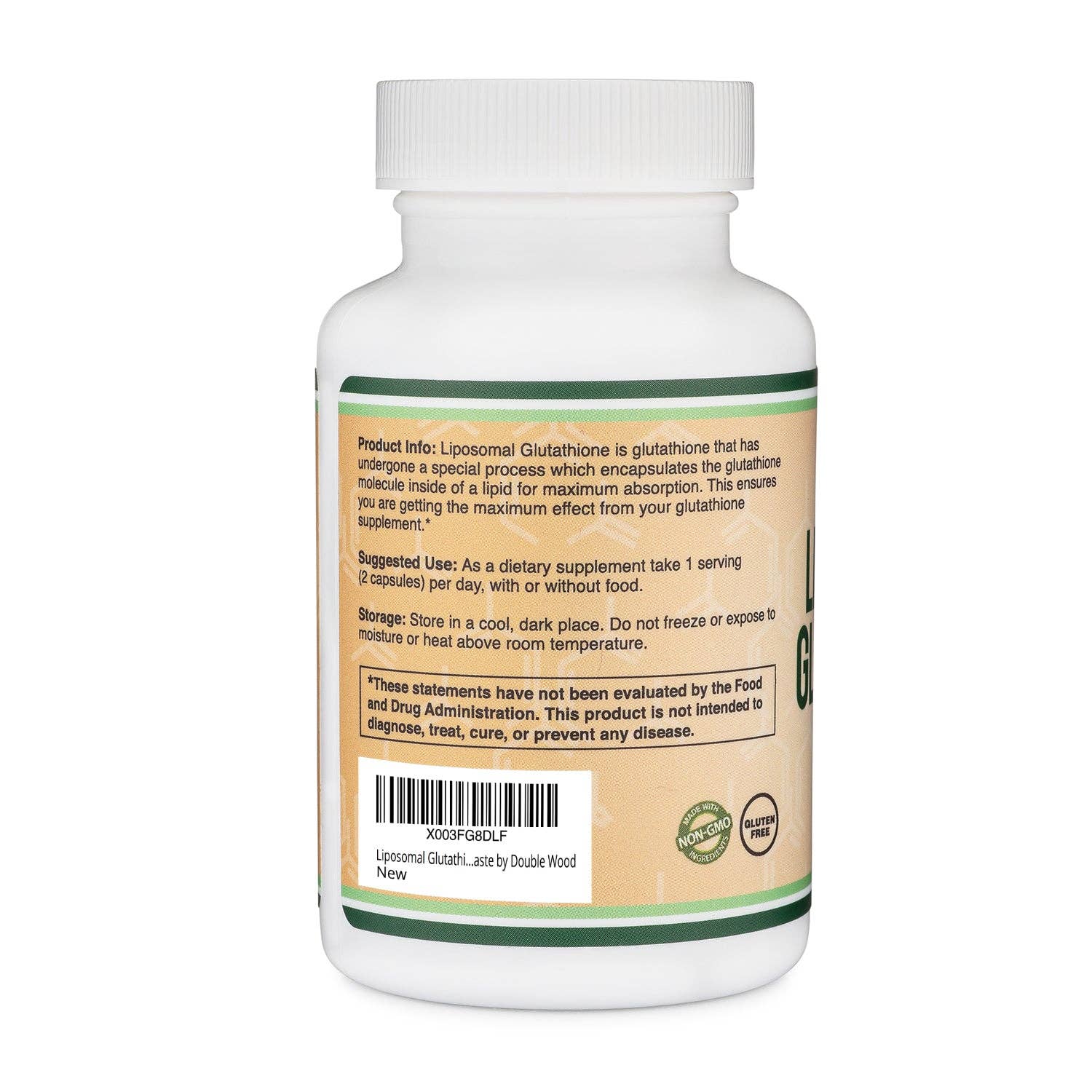 Double Wood Supplements - Wholesale Oral Supplement/Vitamin - Liposomal Glutathione3