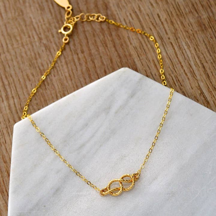 Sailor Knot Anklet - nautiska rep kärlek knut charm anklet för wholesale av Foamy Wader