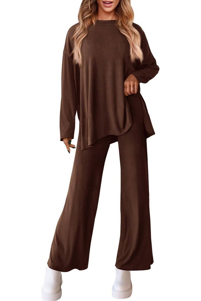 NINEXIS - Wholesale Top & Pant Set (NOT Loungewear) - Women's - CWSTB00483_2025 KNIT LOUNGE SET WOMEN 2 PIECE CASUAL OUTFITS6