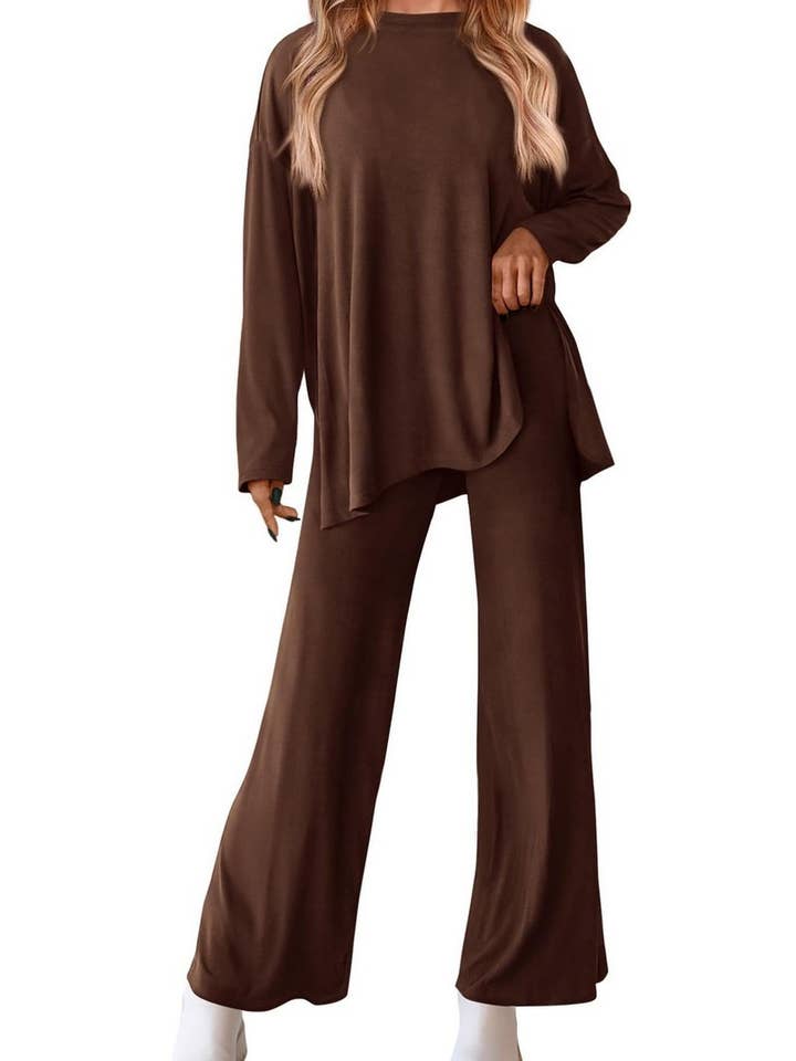 NINEXIS - Wholesale Top & Pant Set (NOT Loungewear) - Women's - CWSTB00483_2025 KNIT LOUNGE SET WOMEN 2 PIECE CASUAL OUTFITS6