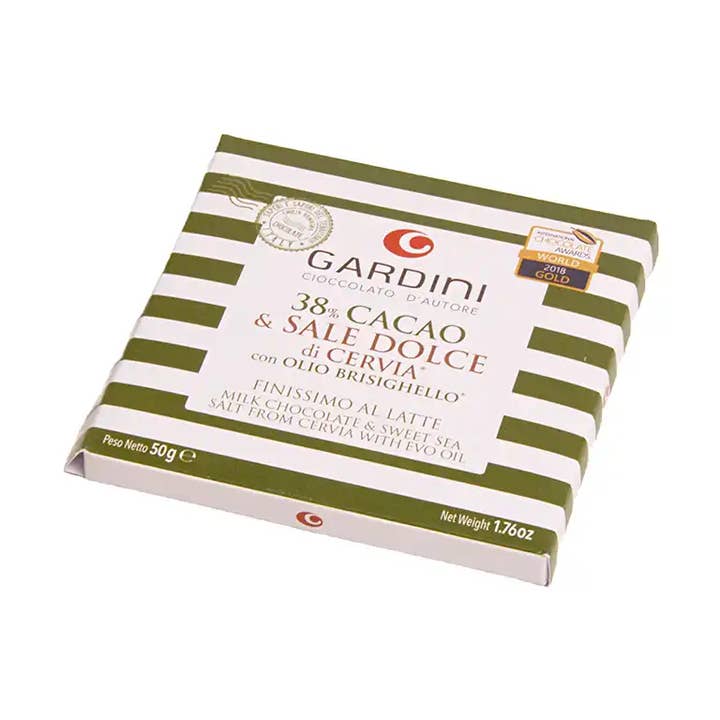 Chocolat au Lait avec Sel Doux de Cervia et Huile d'Olive Vierge Extra 50g pour la vente par Tea soul