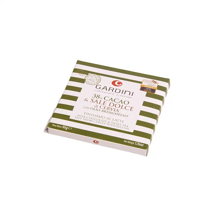 Chocolate con Leche con Sal Dulce de Cervia y Aceite EVO 50gr para venta al por mayor de Tea soul
