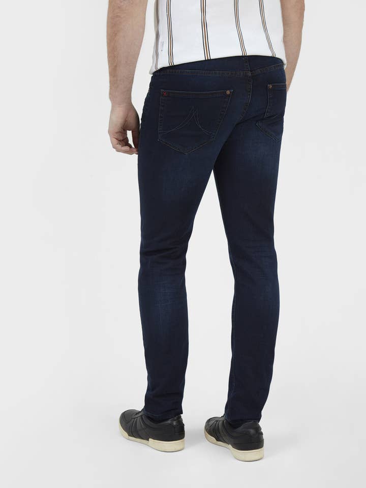 Bleu Noir Jean skinny fit mi-élasticité Lot XX bleu noir en vente sur Faire1