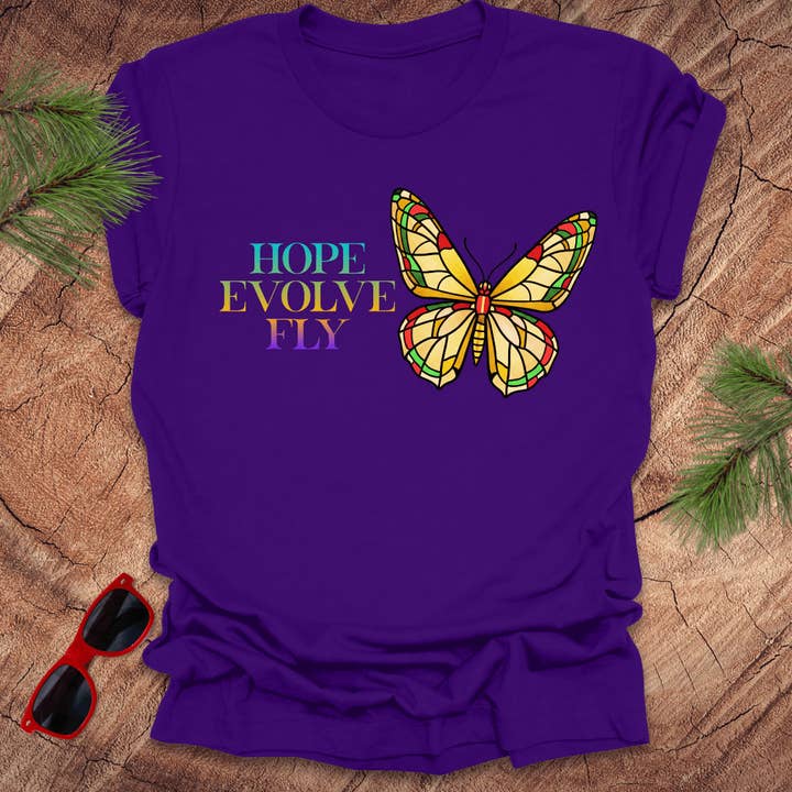 Hoffnung Schmetterling T-Shirt für den Großhandel von Wandering Owl Adventure Co.