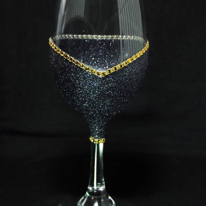 WineyBitches.Co - Wholesale Wine Glass - Groomsman – Handmade Bling Wine Glass (Wedding Party Collection)14