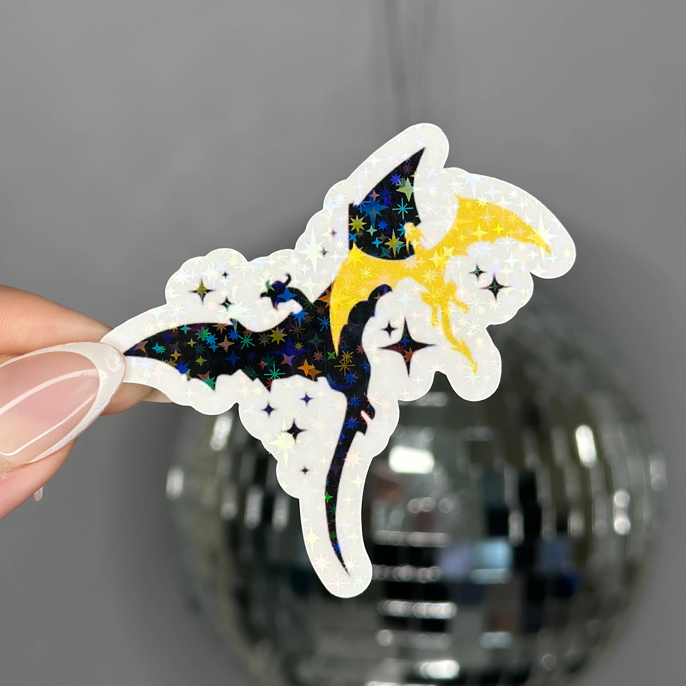 Hailey Liz Designs - Vente Autocollant - Autocollant holographique Fourth Wing Dragons2