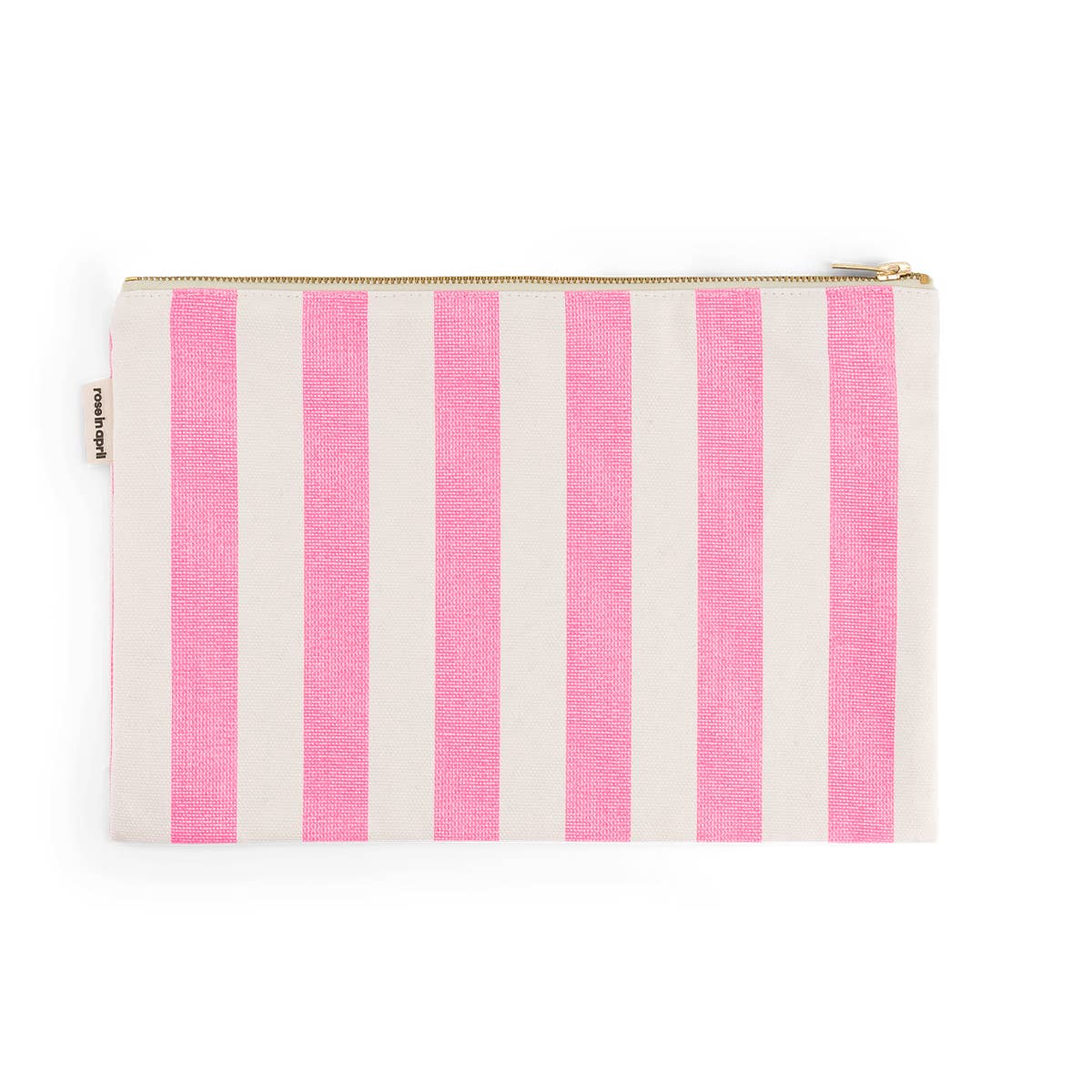 LILI FLAT POUCH STRIPES NEON PINK for wholesale on Faire1