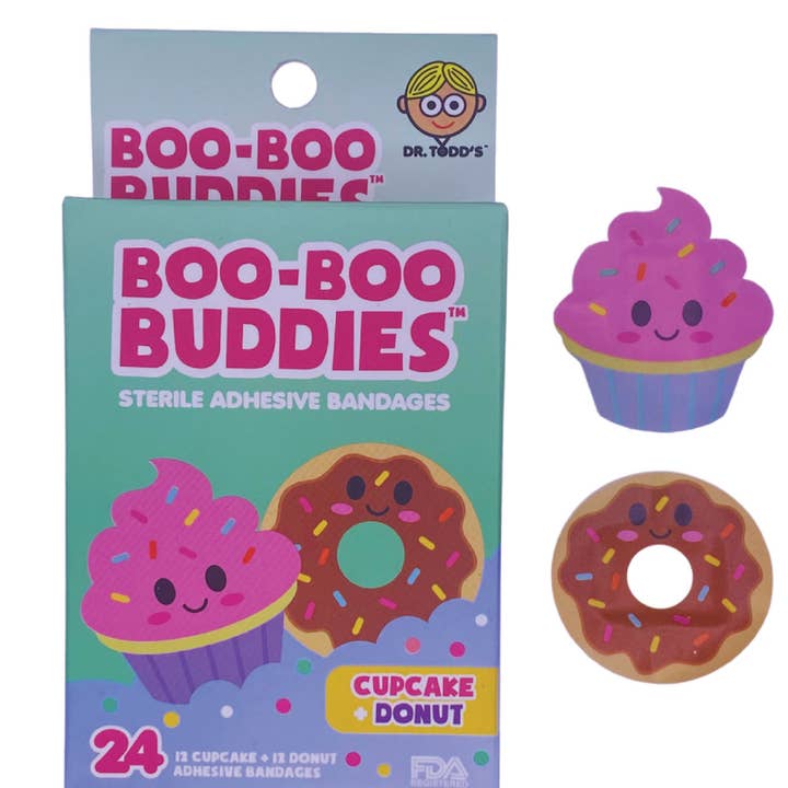 Boo Boo Buddies - Wholesale Bandaids/Bandages - 36 BOX PDQ DISPLAY - Each Box - 24 Pack | Fun, Waterproof, 13