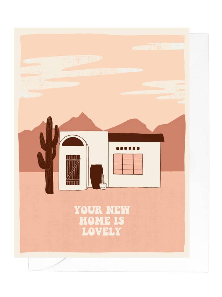 Carte de vœux charmante Casita – Carte de pendaison de crémaillère du Sud-Ouest pour la vente par Creative Kind