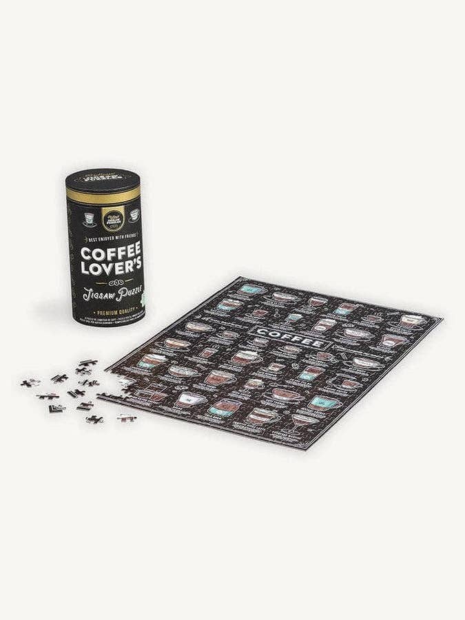 Coffee Lover's 500 Piece Jigsaw Puzzle for wholesale by Chronicle Books