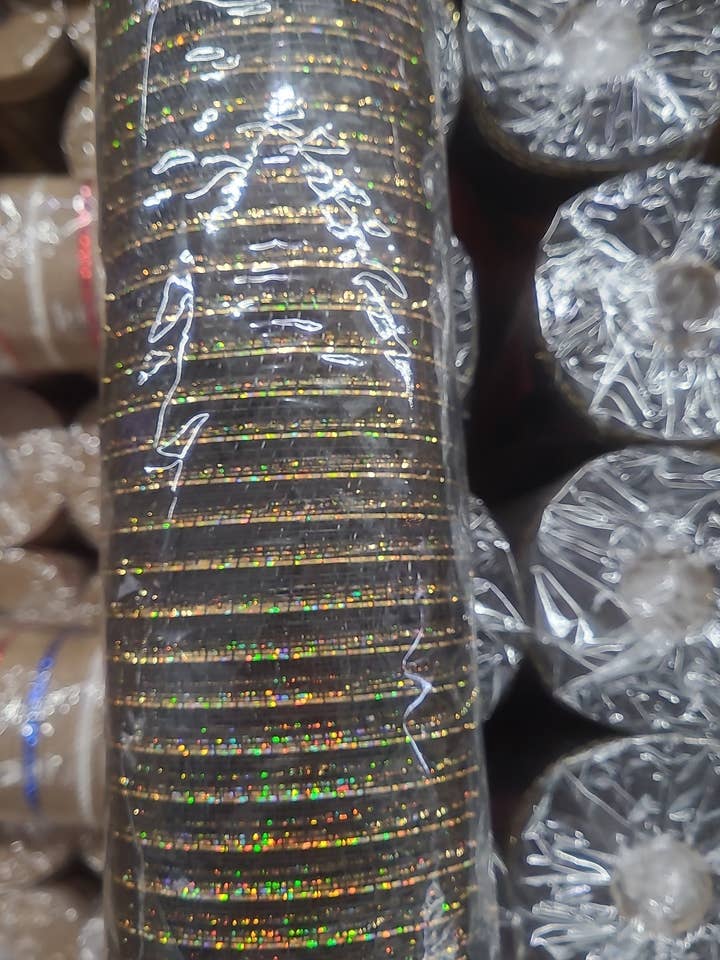10"X10YD METALLIC MESH for wholesale by General Wholesale Inc
